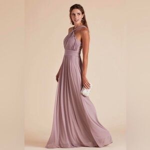 Birdy Grey One Shoulder Mauve Dress